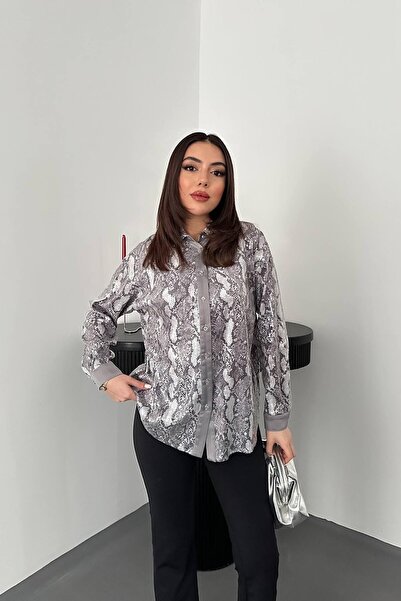ozelia Gray Sparkling Garni Shirt
