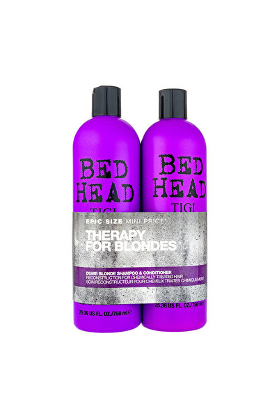 Tigi Set Tigi: Bed Head Dumb Blonde, Șampon pentru păr, 750 ml + Keratină, Ba...