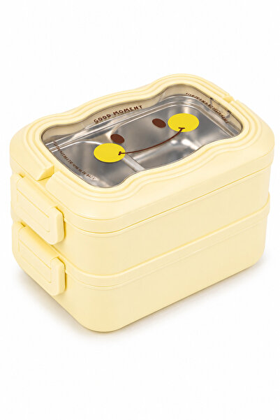 MUGGLE Ms-30 Stainless Steel 2-Tier Lunch Box with Compartments, Leak-Proof, ...