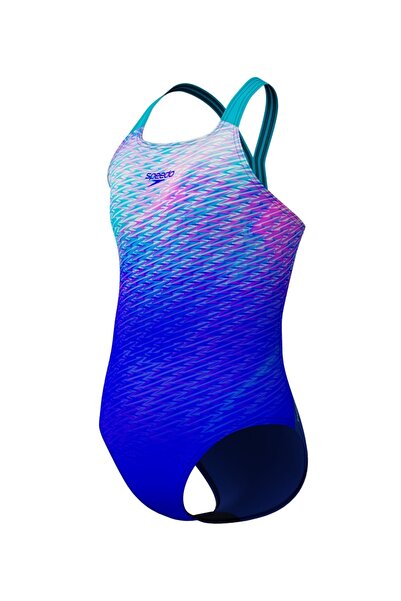 SPEEDO Costum de baie pentru fete Digi Powerback (albastru-turcoaz)