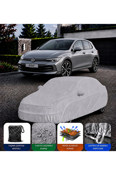 COCEM Volkswagen Golf 8 Premium Araç Brandası Su Geçirmez UV Korumalı Tam Kor...