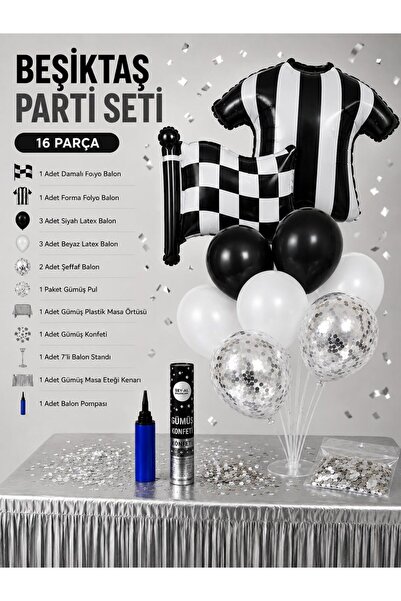Sev-AL Balonları Beşiktaş Premium Parti Seti