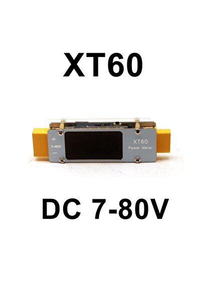 Choice XT60 DC 7-80V DC 7V-80V 64A Bidirectional Power Meter XT60 Voltage Cur...