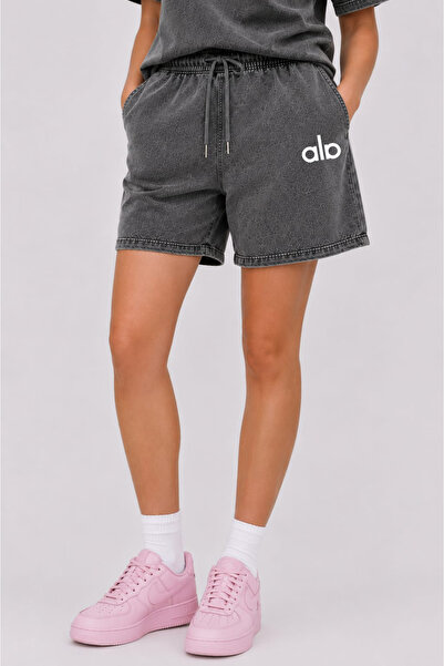 ZAVIXO Kadın Washed Efektli Şort Rahat Modern Görünüm