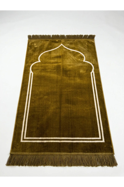 Keremzade Dört Mevsim - Kehribar Makine Dokuma Seccade Namazlık 70x110 cm