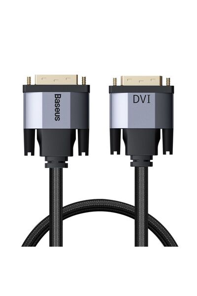 Baseus Cable DVI-D male - DVI-D male 1m Γκρι