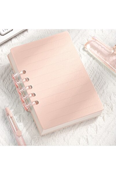 choice2 Pink 80pcs Portable Pocket A7 Loose Leaf Notepad Retro Cartoon Rainbo...