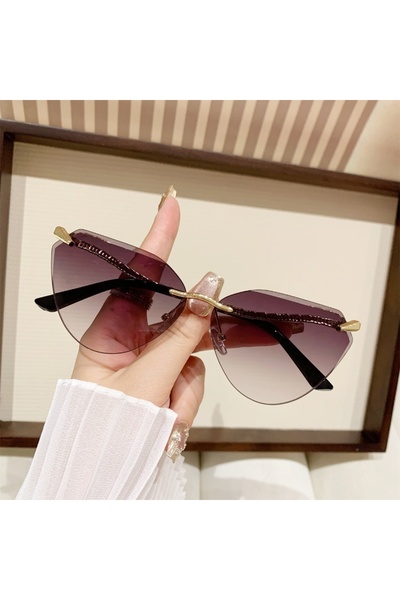Choice1 Purple 1Pc Women's Fashion Glasses New Style High-End Personality Sna...