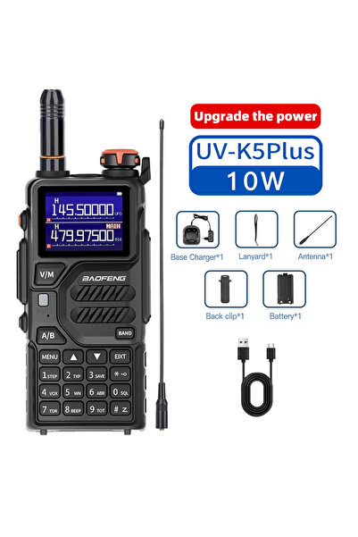 Choice1 جهاز اتصال لاسلكي BAOFENG EU نوع C D771 Baofeng K5PLUS بقوة 10 واط مت...