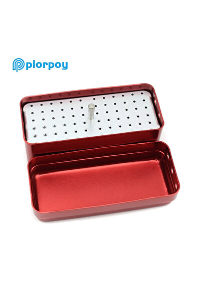 Choice3 Red PIORPOY 72Holes Dental Files Box Disinfection Sterilizing Storage...