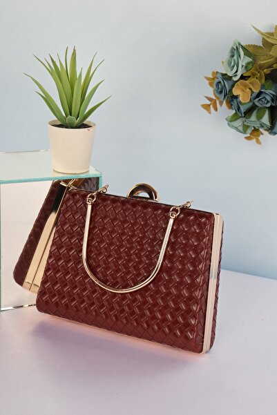 weem bag Elysara Eb0715 |   Knitted Eye-Catching Square Case Dressy Bag with ...