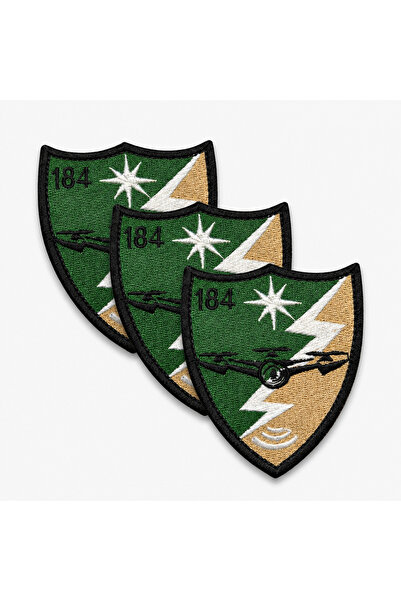 brodezcu Set 3 patch-uri, embleme, ecusoane brodate Batalion 184 Senzori și A...