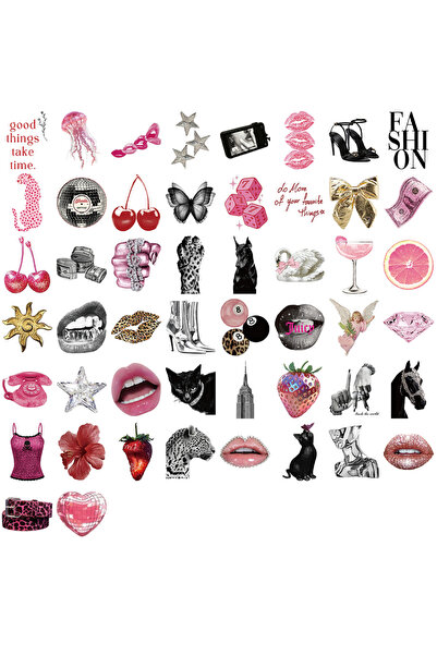 Choice 50PCS 50PCS Pink Punk Cool Stickers Graffiti DIY Skateboard Motorcycle...