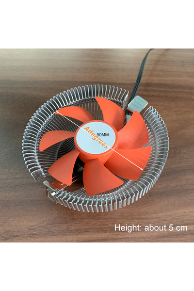 Choice مبرد هواء لوحدة المعالجة المركزية AMD-bracket Orange NC-3PIN مقاس 90 م...