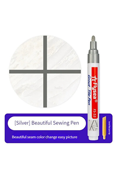 Choice4 silver Permanent Tile Pen Wall Grout Restorer Pens White Repair Marke...