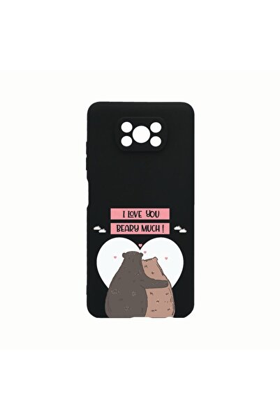 bestcase Husa Silicon, Compatibila cu Xiaomi Poco X3 Pro, I Love U Beary Much...