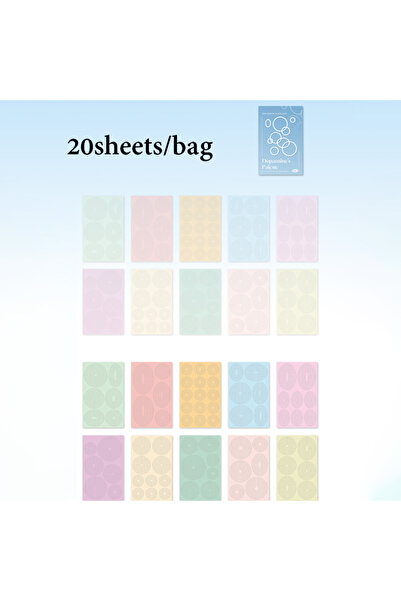 Choice S31046-2 Mr.Paper 20 قطعة/كيس ملصقات مقطوعة بالقالب بحدود ملونة بتصميم...