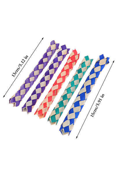 Choice 5PCS 5PCS Creativity DIY Finger Traps Classic Natural Chinese Bamboo F...