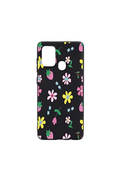 bestcase Силиконов калъф, съвместим с Realme C12, с цветя, устойчив на износв...