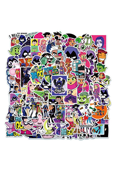 Choice A300083-50PCS 50 PCS Teen Titans Go! Animated Cartoon Graffiti Suitcas...