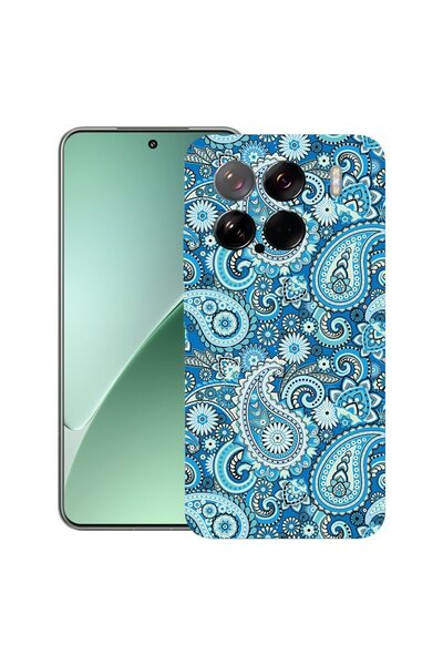 bestcase ¬Æ Husa pentru Xiaomi 15, Blue Non-figurative, Slim Silicon 0.8MM, A...