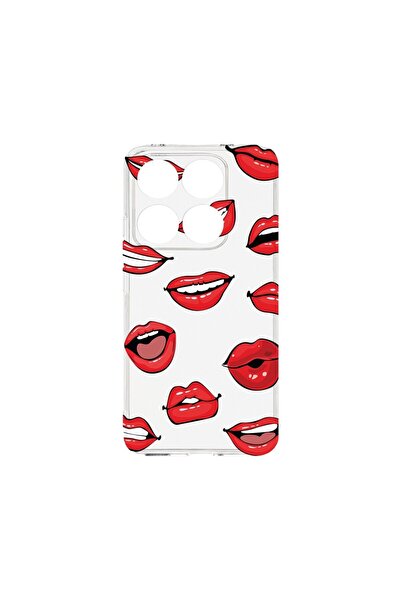bestcase Husa pentru Xiaomi 14T, BestCase¬Æ Clear Silicon 2MM, Lips - Kiss Pa...