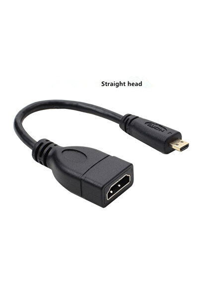 Choice4 كابل HDMI مستقيم بطول 15 سم، بزاوية يمين ويسار، محول مايكرو HD ذكر إل...