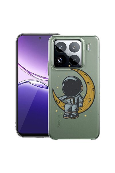 bestcase ¬Æ Husa Clear Slim Silicon Compatibila cu Xiaomi 15 Pro, Astronaut o...
