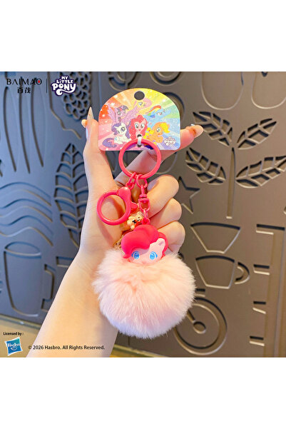 Choice5 250624-28 Kawaii My Little Pony Plush Keychain Pinkie Pie Plush Ball ...