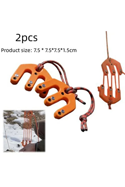 Choice 2pcs Hoist Block and Tackle System Pulley Lifting Tool Hunting Equipme...