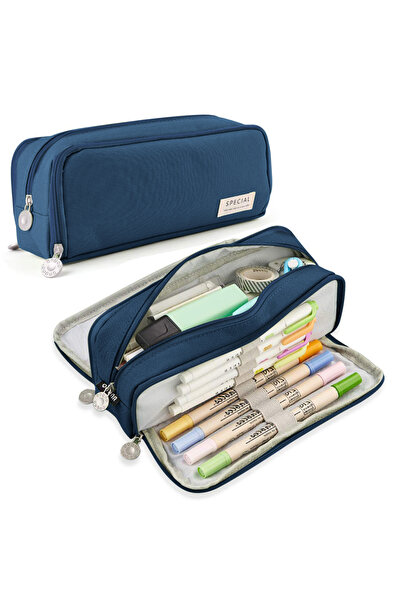 choice2 WHITE Pen Bag for Girls Boy School Student Office Stationery Organize...