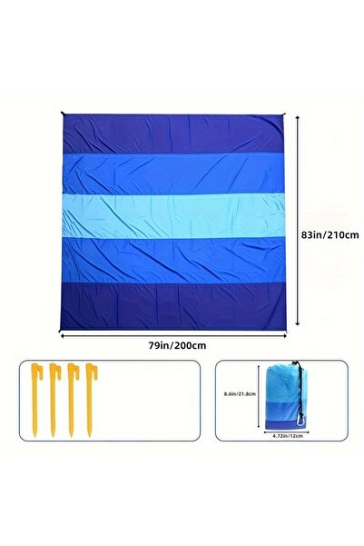 Choice 83in x 79in Quick-Dry Waterproof Beach Blanket - Sandproof - Perfect F...