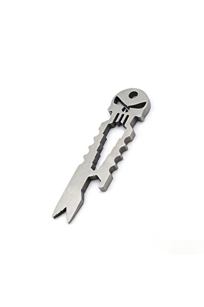 Choice1 Silver Skull Head Bottle Opener – Stainless Steel EDC Keychain Pendan...