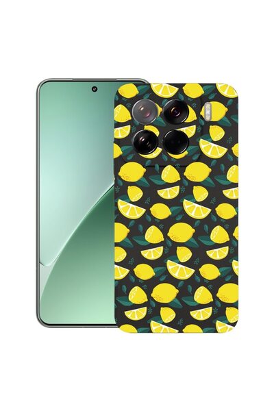 bestcase ¬Æ Husa pentru Xiaomi 15 Pro, Premium Slim Silicon 1.2MM, Lemon Patt...