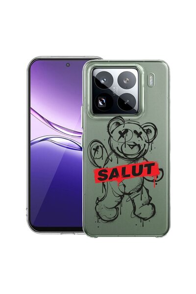 bestcase Διαφανής Λεπτή Θήκη Σιλικόνης Συμβατή με Xiaomi 15, Teddy Bear Hello...
