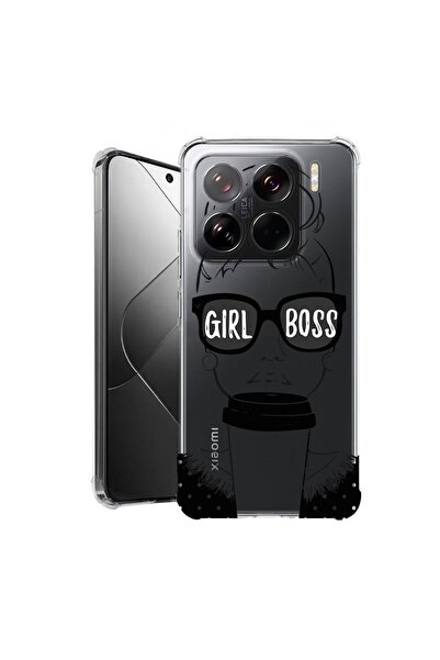 bestcase ¬Æ Husa pentru Xiaomi 15 Pro, Anti Shock 1.5MM, Girl Boss, Protectie...