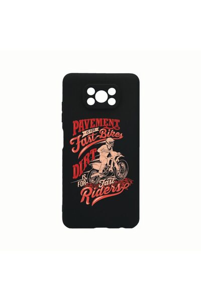 bestcase Husa Silicon, Compatibila cu Xiaomi Poco X3 Pro, Fast Bike, Rezisten...