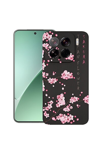 bestcase ¬Æ Husa pentru Xiaomi 15, Cherry Blossom, Slim Silicon 0.8MM, Antiso...