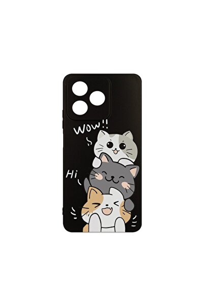 bestcase ¬Æ Husa Slim Silicon pentru Xiaomi Redmi 13, Cat Wow, 1923377 B 1855