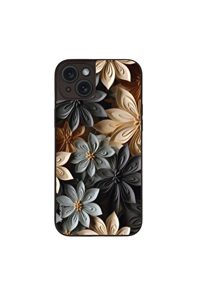 Sonique Θήκη 3D Flower Series για Apple iPhone 15 Plus Γκρι