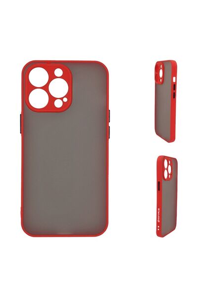 Sonique Θήκη Σιλικόνης Color Button Bumper Apple iPhone 14 Pro Κόκκινο