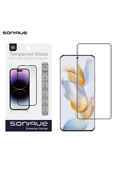 Sonique Curvy Glass Premium Series HD Full Cover 9H Honor 90 5G Μαύρο