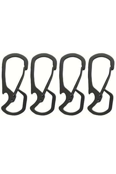 choice2 Black 4pcs Multifunctional Stainless Steel Outdoor Hanging Buckle, St...