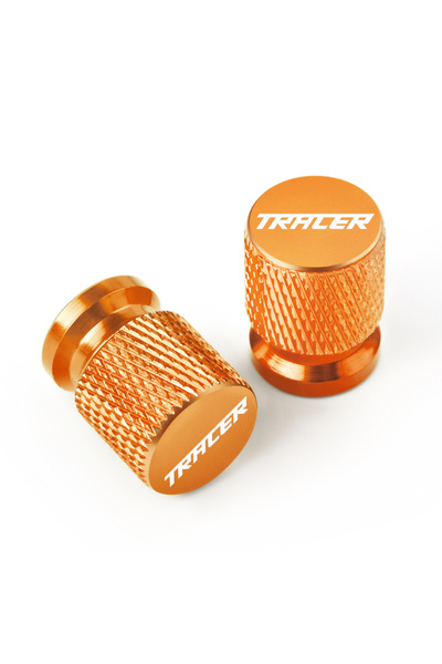 Choice6 Orange 2 PCS Aluminium Wheel Tire Valve caps Airtight Covers For YAMA...