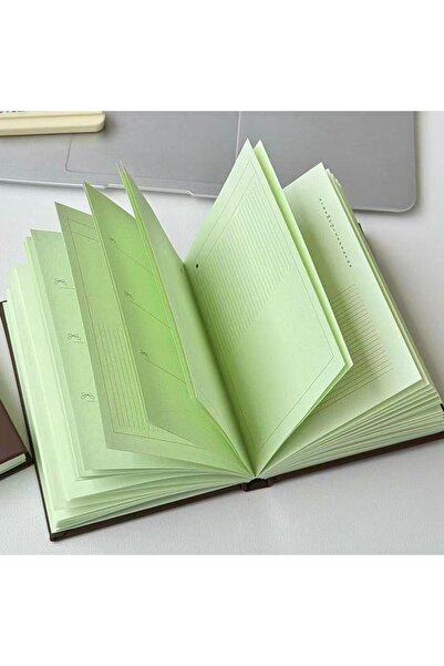 Choice دفتر ملاحظات A6 بتصميم شوكولاتة النعناع اليابانية الخضراء، صفحات داخلي...