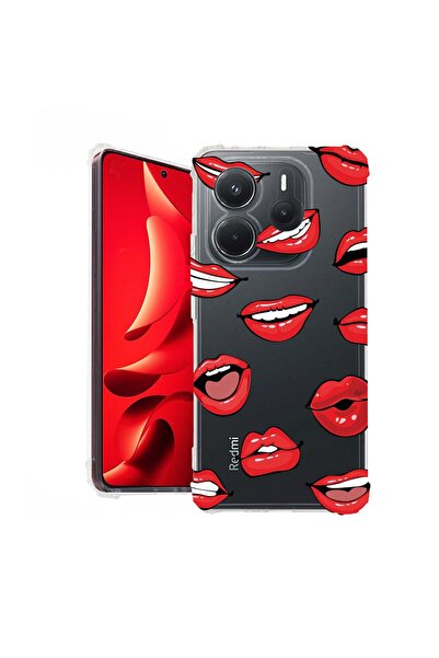 bestcase Husă pentru Xiaomi Redmi Note 14 4G, Antișoc 1.5MM, Model Lips - Kis...