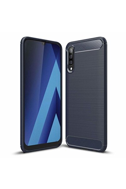 OEM Θήκη Σιλικόνης Carbon TPU Fiber Brushed Samsung Galaxy A70/A70s Μπλε