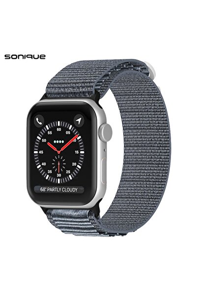 Sonique Λουράκι Nylon Alpine Loop Band για Apple Watch (42/44/45/49MM) Γκρι
