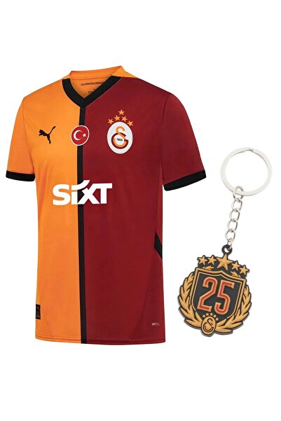 Galatasaray Orijinal Parçalı Forma Siyah 5 Yıldız Anahtarlık Hediyeli
