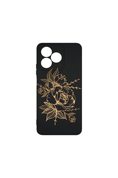 bestcase ¬Æ Husa Premium Silicon, Compatibila Cu Xiaomi Redmi 13, Golden Rose...